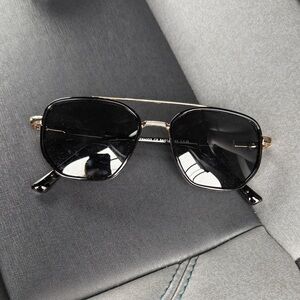 Stylish Black and Gold Sunglasses